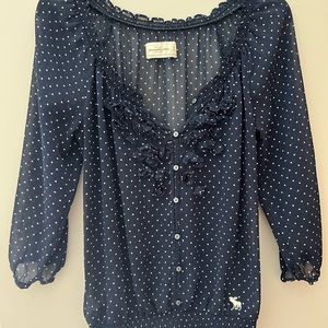Abercrombie and Fitch Polka Dot Blouse